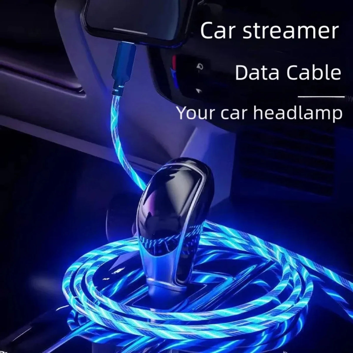 Luminous Flow 3-in-1 Charging Cable