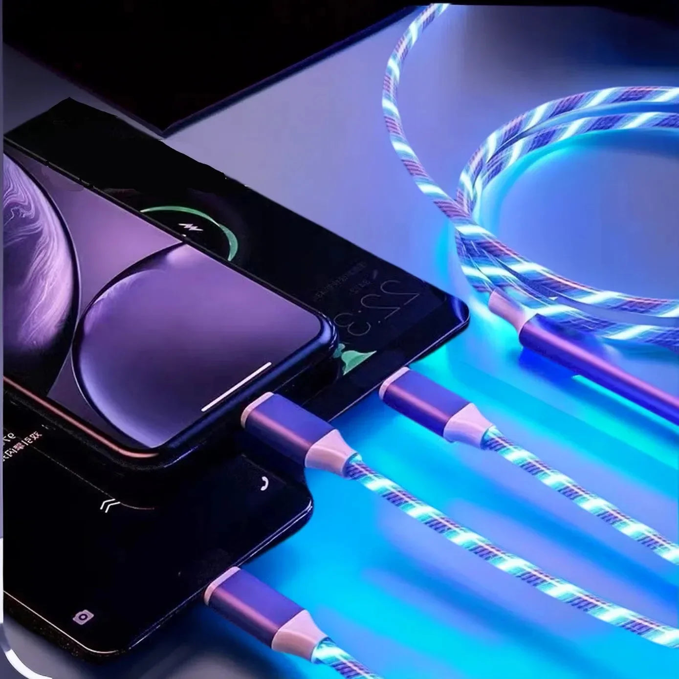 Luminous Flow 3-in-1 Charging Cable