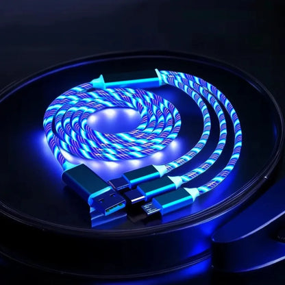 Luminous Flow 3-in-1 Charging Cable